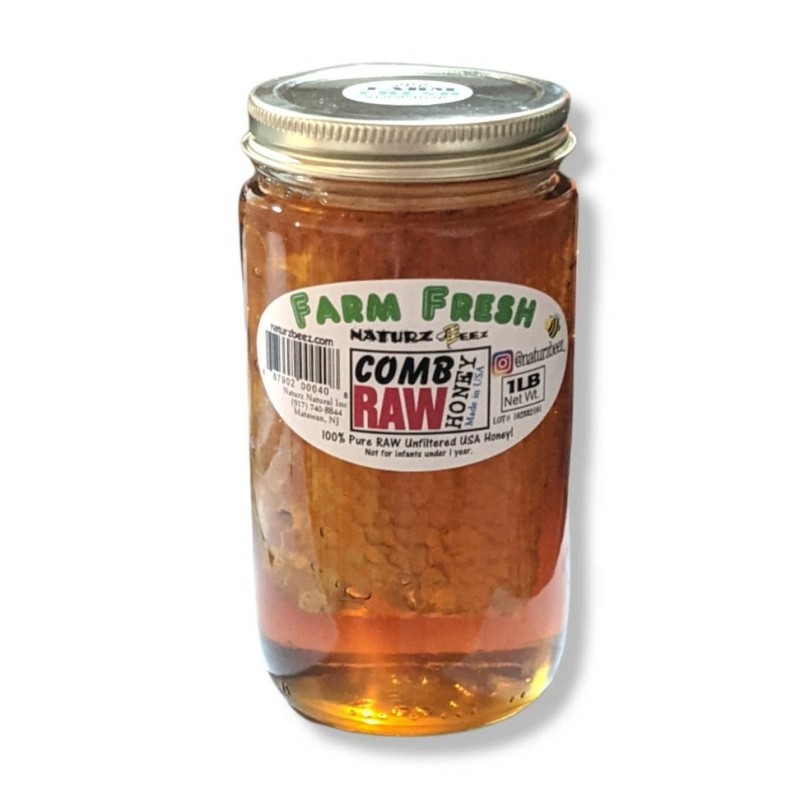 NATURZ BEEZ RAW HONEY COMB 1LB RAW HONEY 1LB 2-PACK