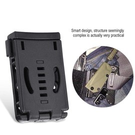 Xiuganpo Clip para Cinturón de Acampada, Clip de Cintura Multifuncional, Accesorio de Abrazadera para Vaina, Soporte para Cuchillo con Funda K, Herramienta para Exteriores para Acampar y
