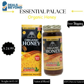 Essential palace ORGANIC BLACK Honey By Essential Palace 16 oz