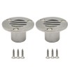 316 Stainless Steel Boat Floor Deck Drain Scupper 46x22.5mm for