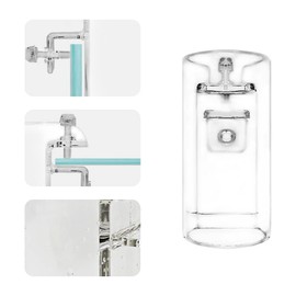 Aquarium Feeder Feeding Station, 1 Piece Transparent Acrylic Fish Food Ring, Adjustable Swimming Food, Float Circle Feeding Feeder Station for Aquariums