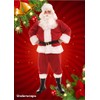 Underwraps Men's Plush Santa, Red/White/Black, One Size