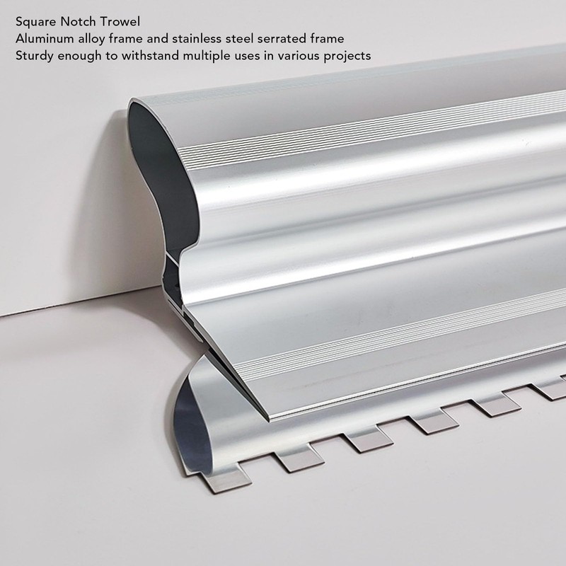 Tile Trowel, 2/5x2/5in Square Notch Trowel Tile Adhesive Spreader Tile