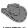 'Texas Cowboy Hat' Rubber Stamp - Unmounted Design for Crafting