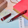 erofa Majohn V60 Triangular Piston Fountain Pen Fine Nib, Transparent