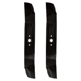 (2) 42" Mulching Blades for Cub Cadet MTD Troy Bilt Bronco Craftsman XT1 LT42 XT2 LX42 42 inch Deck Lawn Mower Replace 742-04126, 742-0616, 742-0616A, 942-04126, 942-0616A 98022 (6 Point Star), Black