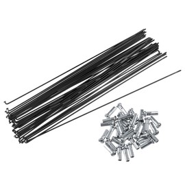 X AUTOHAUX 36 Pcs Bicycle Steel Spokes 14G Bike Spoke 268mm Length with Nipples for Most Bicycle
