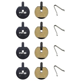 4 pares de pastillas de freno de disco de resina para bicicleta, ciclismo, MTB, 22,5 mm, compatibles con Jak-Zooom de repuesto