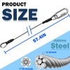NAZOU Trailer Lift Assist Lift Cables Kit 2Pcs for Trailer