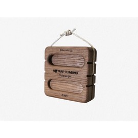 Nature Climbing Portable Hangboard | Rock Climbing Hangboard | Hang Board for Climbing | Fingerboard | Strengthen Your Fingers | Bouldering Gifts | Black Edition Hanger