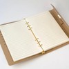 [Loose Leaf Compatible A5/A6] Magnetic, Cute Notebook Cover, PU Leather,