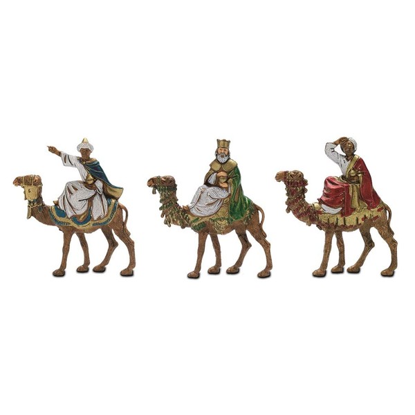 Moranduzzo Three Kings on Camel, 6 cm, Multicoloured