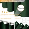 BTTN Extra Long Fabric Shower Curtain, 84 Inch Linen Textured