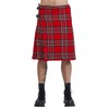 Black Premium by EMP Men's Red Plaid Kilt, red