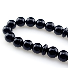 beirunde Tasbih Tesbih Islamic 33 Prayer Beads, Muslim Islam Subha Sebha Worry Beads, Misbaha Masbaha Tasbeeh Sibha Beads, Allah Mohammed Ramadan Rosary, Tasbih 12mm Black Agate Beads Tassel