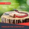 RKR OUTDOOR Ferro Rod Flint Fire Starter Kit with Handcrafted