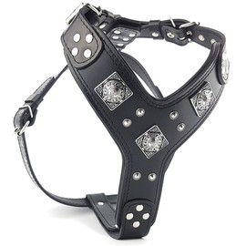 Bestia EROS Big Dog Chest Plate Leather Harness. Padded. Handmade in Europe