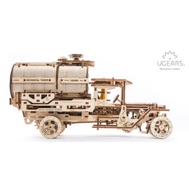 UGears Truck with Tanker Mechanical Wooden Model KIT 3D Puzzle Assembly