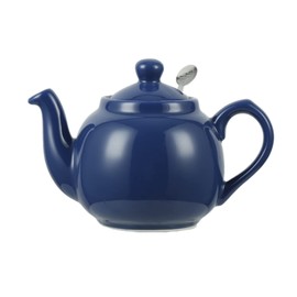 London Pottery Farmhouse Teapot with Infuser, Ceramic, France Blue, 2 Cup (600 ml)