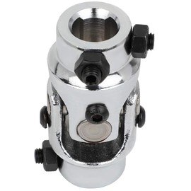 ROADFAR U Joint Universal Steering Shaft U Joint Coupler 3/4" DD * 3/4"-30 Spline Chrome Single U-Joint Shaft 83mm