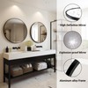 Sunniry Black Circle Mirror, Round Bathroom Mirror 20 inch, Round