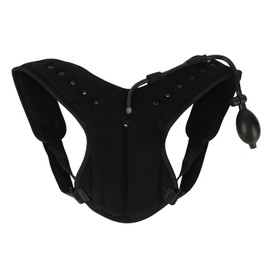 Inflatable Posture Corrector Lightweight Breathable Adjustable Shoulder Posture Supporter Back Straightener Black