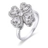 Dtup Anillo Oro Spinner Giratorio Trebol Suerte Tiktok Fino Gira