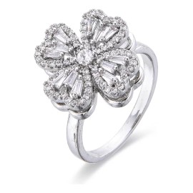 Dtup Anillo Oro Spinner Giratorio Trebol Suerte Tiktok  Fino Gira