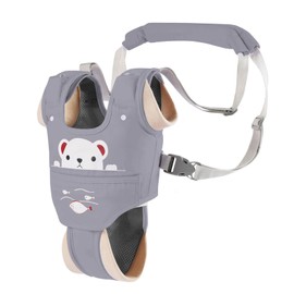 IULONEE Walker for Baby Walker, Safety Leads, Ergonomics, Children, Standing, Walking, Learning Aid with Removable Step for 9-24 Months (Grey)