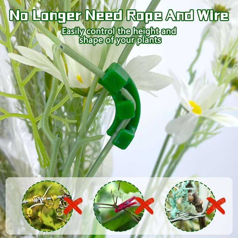 50 Pieces Plant Bender, 90 Degree Angle Plant Clips, Plant