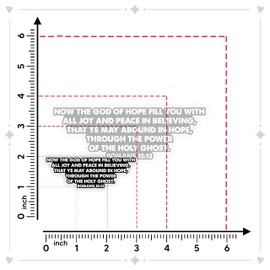 Romans 15:13 Sticker - God of Hope Fill You with Joy and Peace - Bible Verse Faith Decal for Laptop, Notebook, Journal, Christian Stickers, Bible Verse Stickers