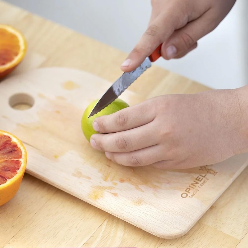 OPINEL Essential No.113 Serrated Paring Knife, Hornbeam Handles, Made in