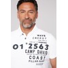 Camp David Men's Pique Polo Shirt with Prints and Embroidery,