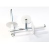 White 3/16" Blind Pop Rivets Aluminum Large Head with Steel