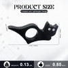 Black Cat Thumb Book Holder - Lightweight Plastic Reading Accessory