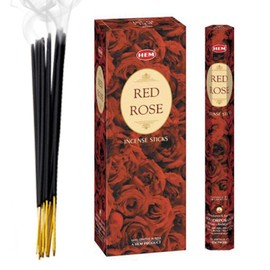 The Indian Connection Red Rose incense - Hem brand - Approximately 120 sticks