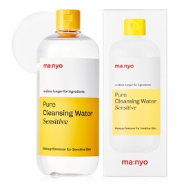 ma:nyo ma:nyo Pure Cleansing Water | Triple Micellar Technology for Sensitive Skin, Makeup Remover & Hydrating Cleanser, Korean Skincare 16.9 fl oz (500ml)