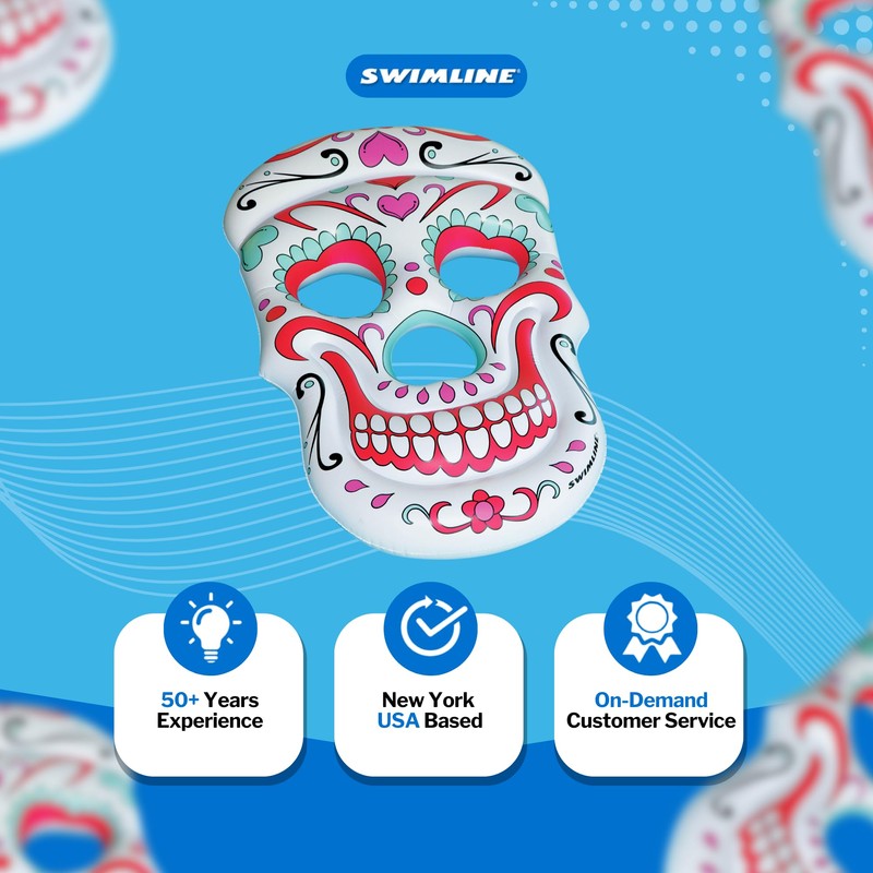 Swimline Sugar Skull Pool Float