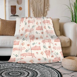 Pig Throw Blanket is Super Soft and Warm,The Lightweight Flannel Blanket is for All-Season Use,A Great Choice for Gifts 30"x40"for Pet