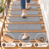 Non-Slip Stair Treads for Indoor Steps – Washable Imitation Linen