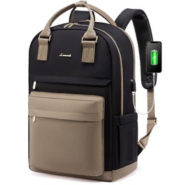 LOVEVOOK Laptop Backpack for Women Men, 17.3 Inch Laptop Bag with USB Port Fashion Waterproof Backpacks Teacher Nurse Stylish Travel Bags Vintage Daypacks Bookbag for College School Work