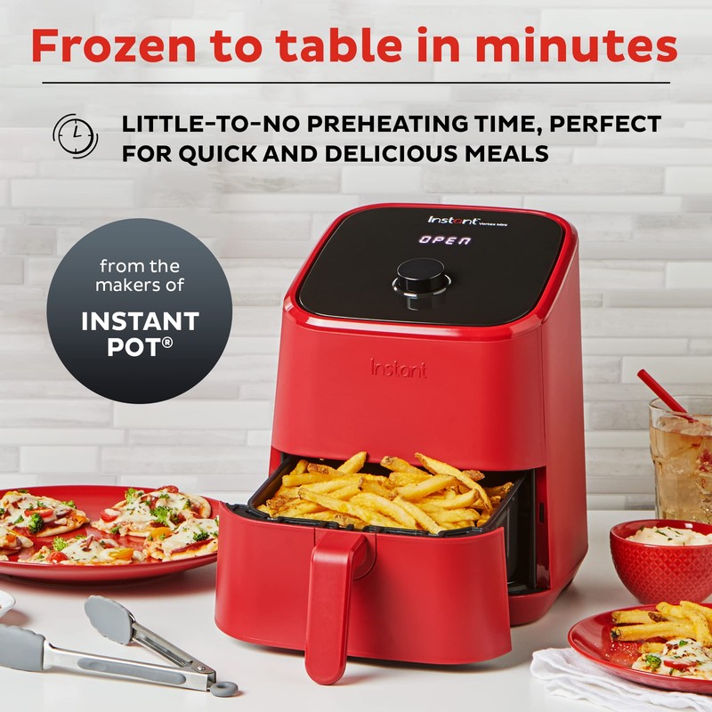 Instant Pot Vortex 2QT Mini Air Fryer, Small Air fryer