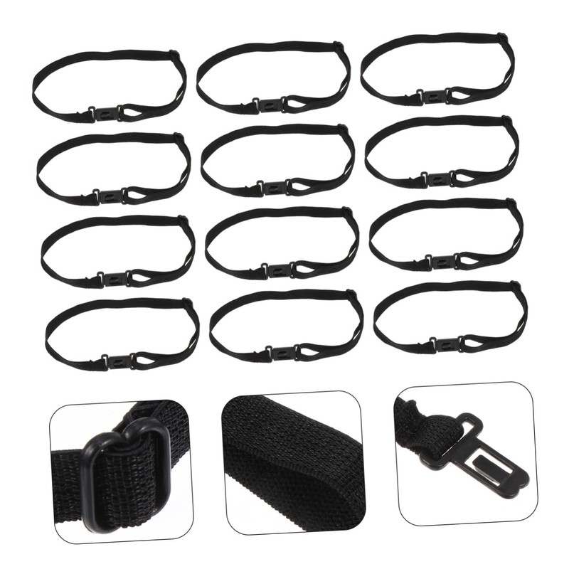 COHEALI 50pcs Bow Tie Extension Strap Bow Tie Elastic Strap