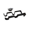 Bestshopno1 19mm Chrome Black Silver Double Curtain Pole holder Brackets