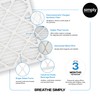 Simply 20x20x1 Air Filter, Merv 8, MPR 600, 6 Pack,