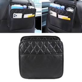 wuyaoyao Backseat Car Organizer, Waterproof Leather Back Seat Organizers, Multipurpose Car Seat Hanging Storage Bag, Universal Auto Organizers and Storage Travel Essentials Accessories