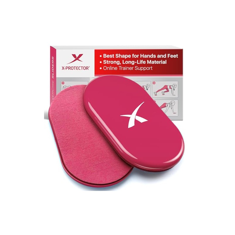 X-Protector Core Sliders para entrenar, 2 discos deslizantes de fitness