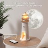Quanmin LED Night Lamp Lighthouse Remote Control Moonlight Projection Lamp