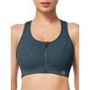 Yvette Zip Front Sports Bra - High Impact Sports Bras