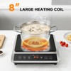 AMZCHEF 1800W Induction Cooktop Commercial: Large 8" Heating Coil Induction